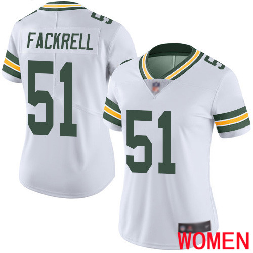 Green Bay Packers Limited White Women #51 Fackrell Kyler Road Jersey Nike NFL Vapor Untouchable->youth nfl jersey->Youth Jersey